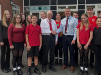 First headmaster of Penweddig returns to meet current pupils