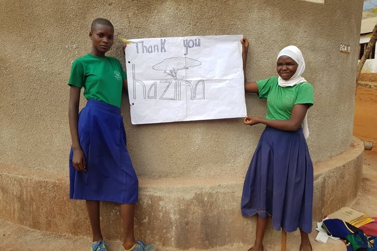 A thank you letter written from school children in Bangalala.