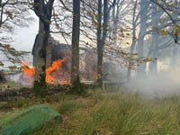 One person hospitalised following remote Ysbyty Ystwyth fire