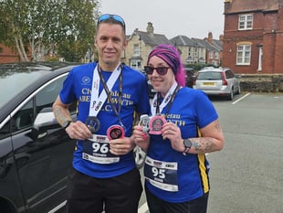 Stephen and Jennie complete quad series