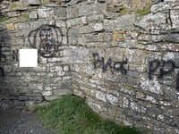 Racist graffiti daubed on Aberystwyth castle