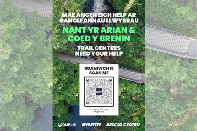 Beicio Cymru has launched a survey on the future of mountain biking at Nant yr Arian and Coed y Brenin. Photo: Beicio Cymru
