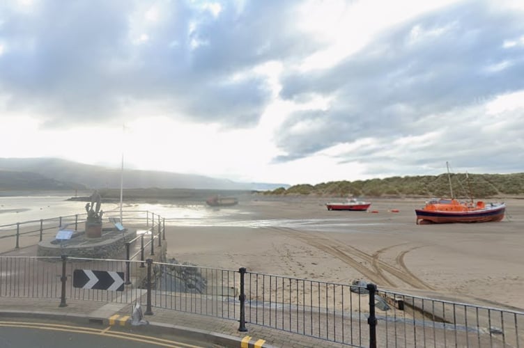 Body cameras and drones are keeping people safe in Barmouth.  Photo: Google Maps