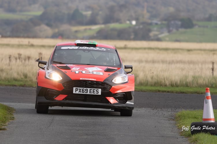 Rally winners Thomas Cooper and Sarah Edwards