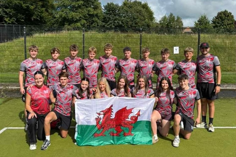 Osian won silver with the under 18s mixed team