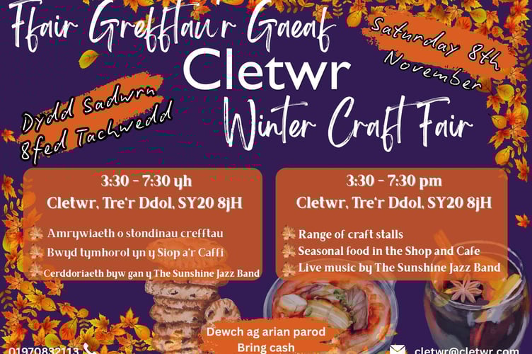 Cletwr's craft fair returns this November. Photo: Cletwr