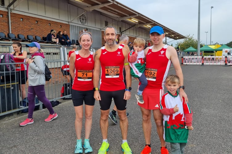 Tracey, Edd and Gary with supporters at Abigndon