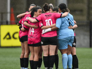 Aberystwyth Town Women host cancer charity fundraiser in pink kit