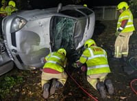 New Quay and Aberaeron fire crew take on road accident simulation