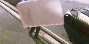 WATCH: Carmarthenshire chippy hunts mattress dumper