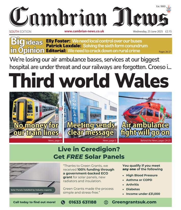 Cambrian News has been nominated for the News Media Association's annual Making A Difference campaign for its coverage of poor health services across mid Wales. You can vote by scanning  the QR code and selecting Cambrian News. Voting continues until 5:30pm Thursday, with the results being announced Friday.