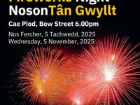 Bow Street FC to host free fireworks display