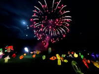 Machynlleth didn't let the weather rain on the last lantern parade