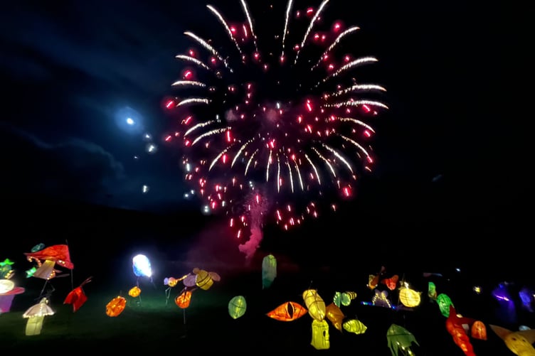 The last Machynlleth lantern parade went out with a bang. Photo: Dan Jones Images