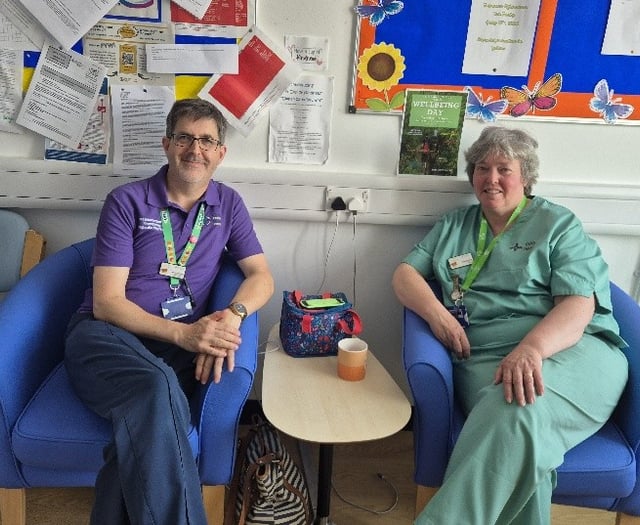 New chairs for children's ward staff break room