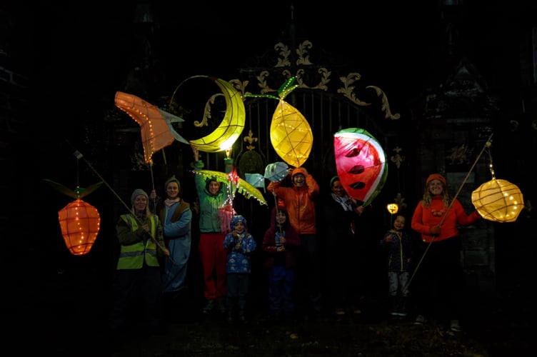 A fruit salad was part of the parade's 'rainbow' theme. Photo: Joie de Winter