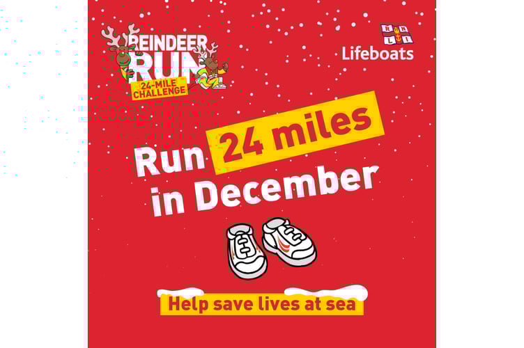The people of Pwllheli are being asked to support the RNLI's Reindeer Run challenge