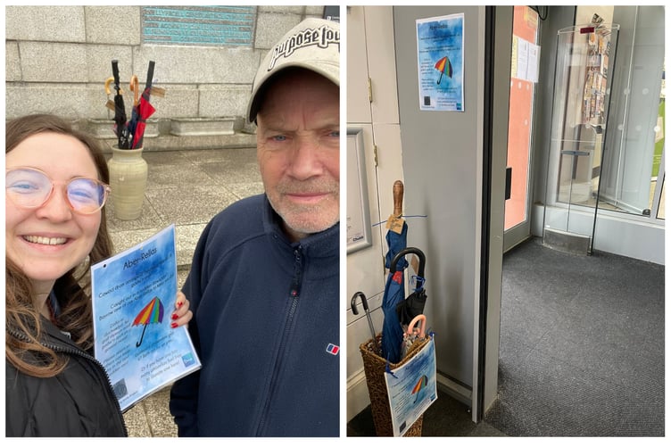 Amy Wilkins set up the Aber-Rellas last weekend at two libraries in the town. Photo: Amy Wilkins