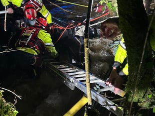 Fire service declare major incident following floods