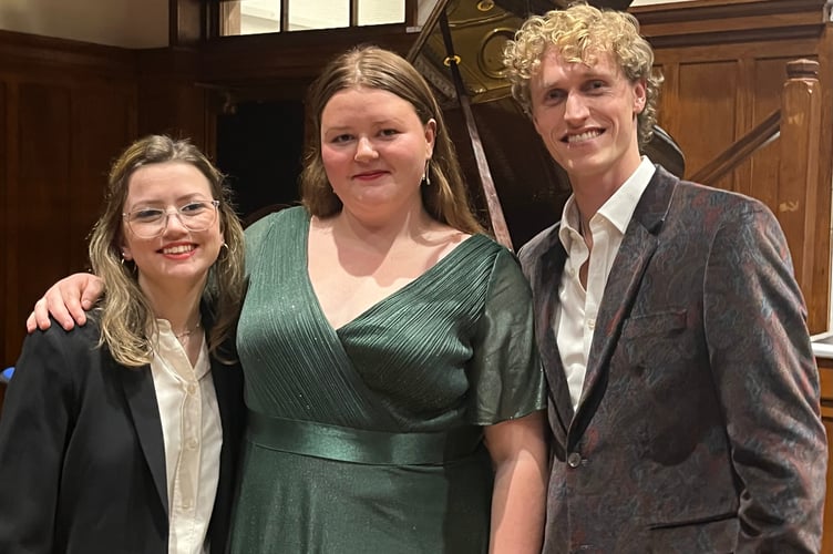 Dolgellau Music Club members delighted by pianist Madeleine Roberts, soprano Ellie Forrester, and tenor Oscar Bowen-Hill
