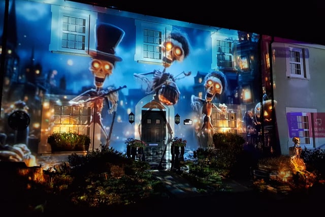 Spooky lightshow raises money for Wales Air Ambulance