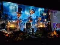 Spooky lightshow raises money for Wales Air Ambulance
