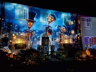 Spooky lightshow raises money for Wales Air Ambulance