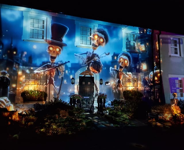 Spooky lightshow raises money for Wales Air Ambulance