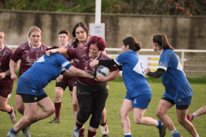 Lampeter Ladies stalwart Nerys Davies in action