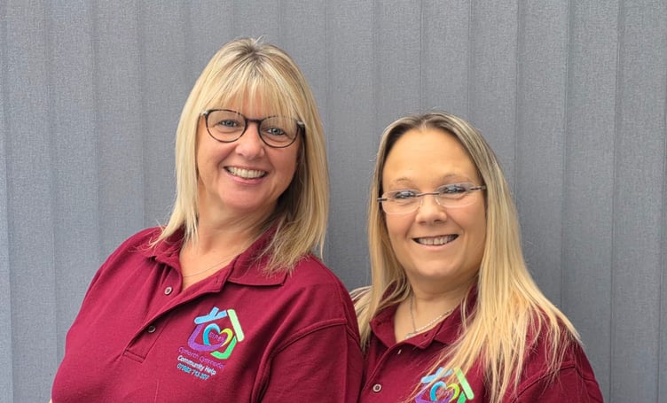 Cousins Elen Hughes and Eirian Roberts-Parry