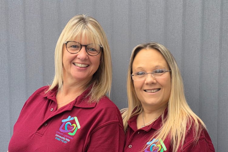 Cousins Elen Hughes and Eirian Roberts-Parry