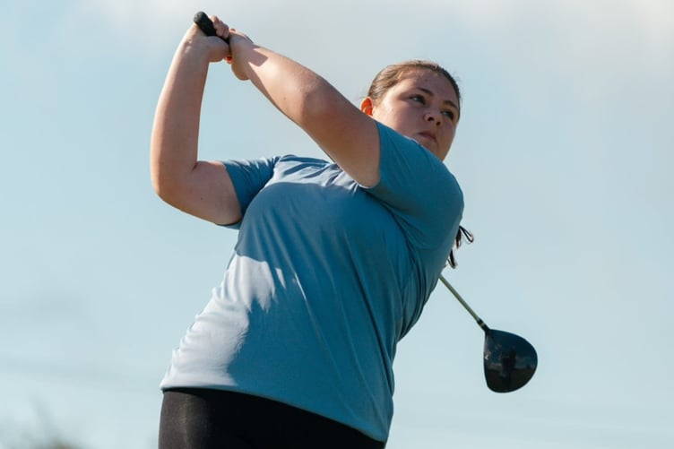 Talented young golfer Fflur Cullen