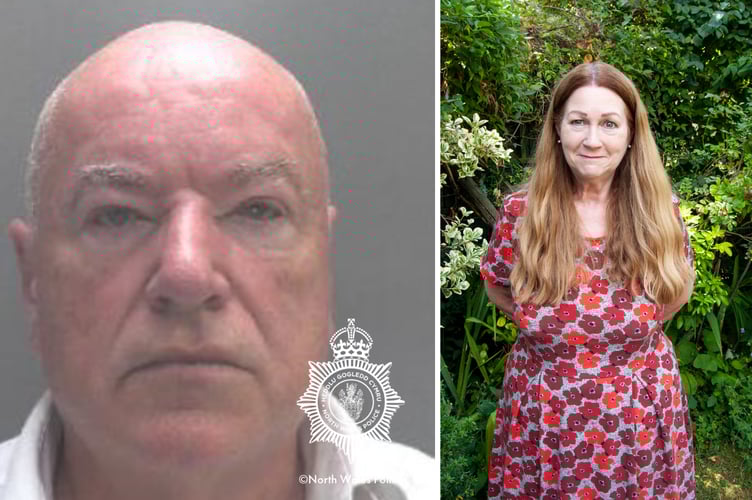 Convicted paedophile Neil Foden, left, and solicitor Katherine Yates, who is representing his victims. Photos: North Wales Police and Andrew Grove & Co Solicitors