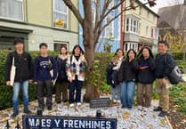 Japanese high school students visit Aberystwyth