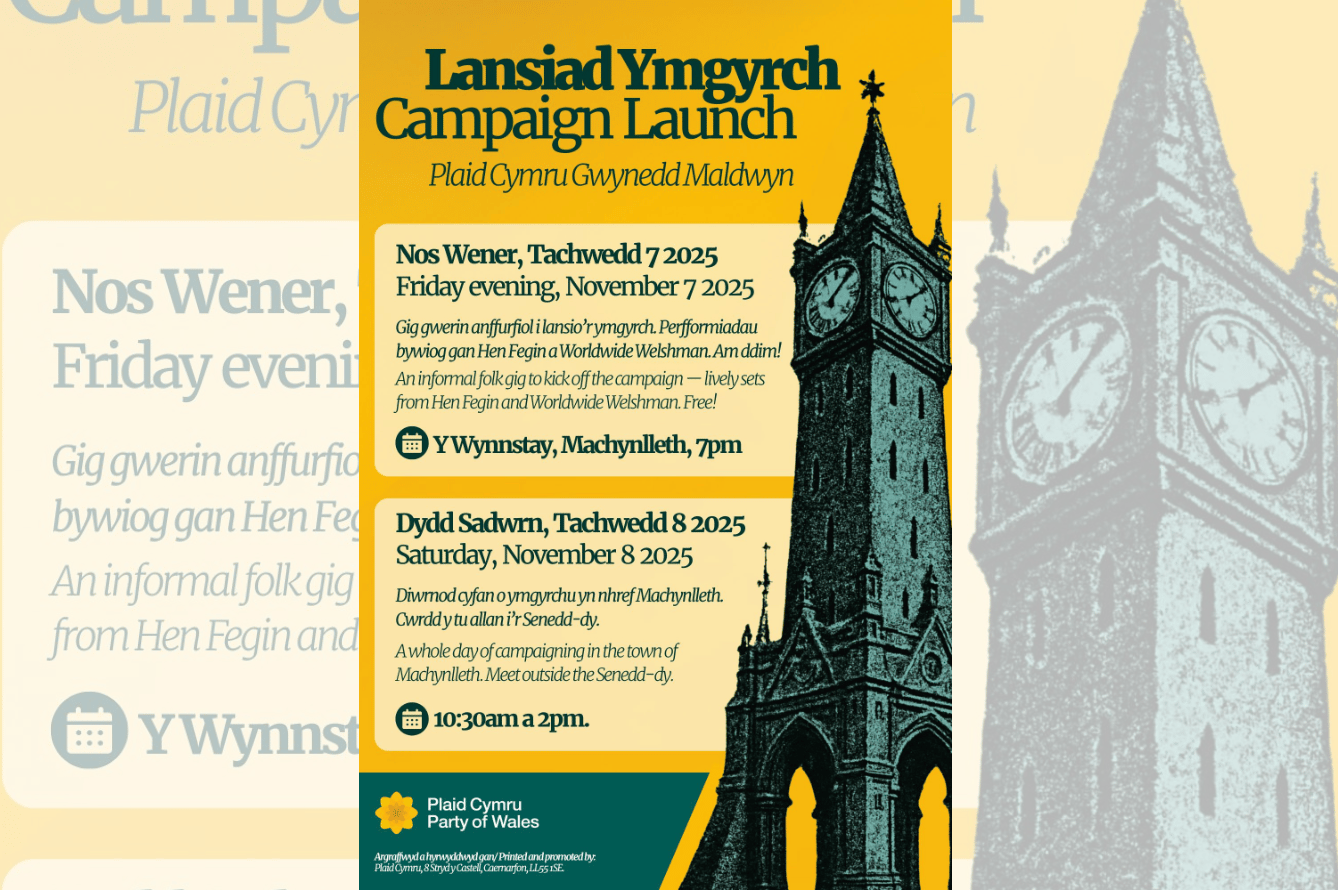 Plaid Cymru leader to visit Machynlleth launching local Senedd election ...