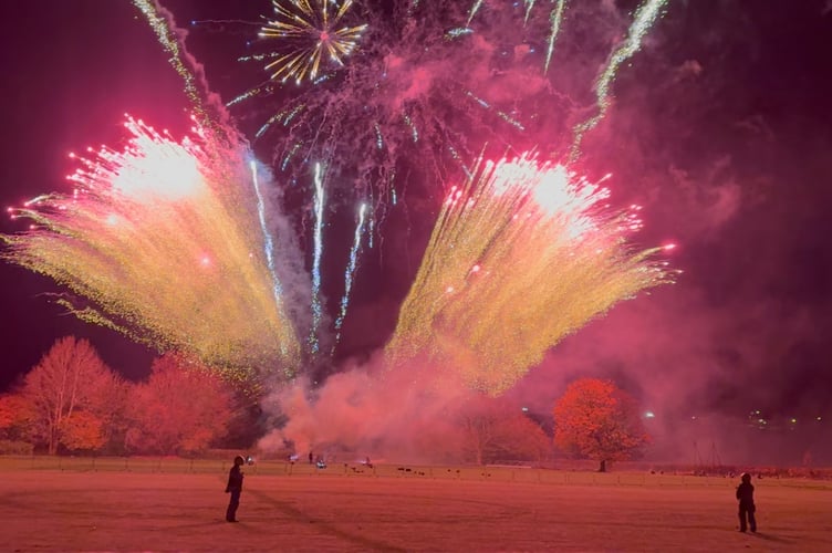 North Wales Fire and Rescue Service bonfire night photograph