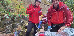 Woman rescued after breaking ankle while canyoning in Snowdonia