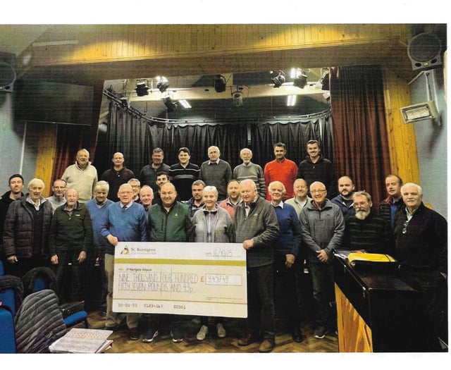 Choir raise almost £10,000 for hospice with historic performance