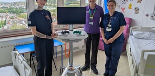 New gaming cart for Bronglais children’s ward