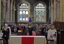 Aberystwyth marks remembrance with service and silence