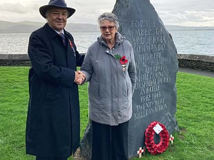 Former Aberdyfi clerk honoured for dedication to Poppy Appeal