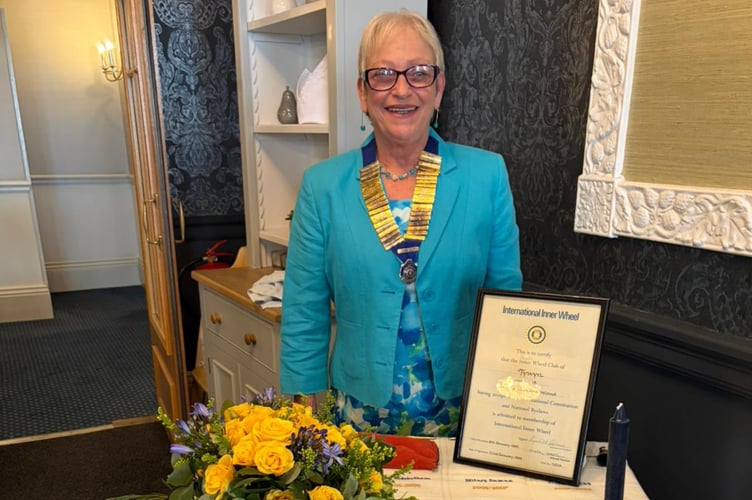 Chrissie Glaze, President of Tywyn Inner Wheel