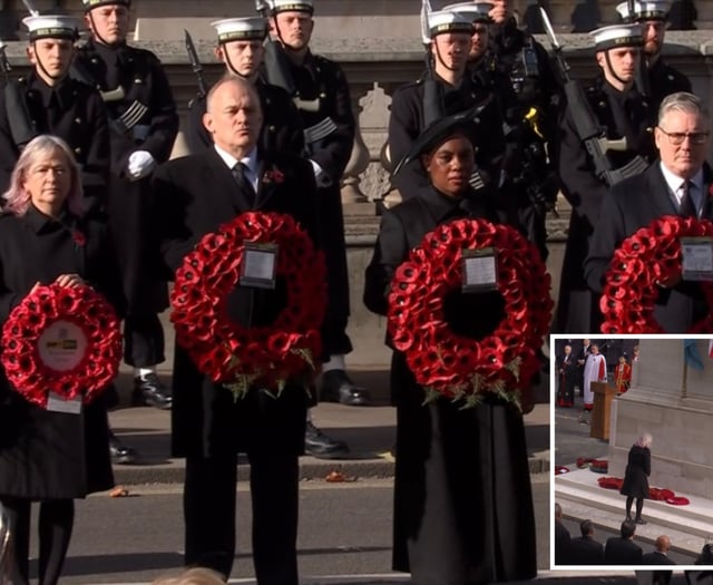 MP joins Remembrance Sunday service at London Cenotaph