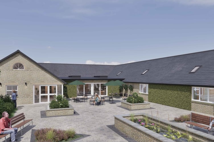 Artist impression of the proposed extension to Maesyfelin Care Home