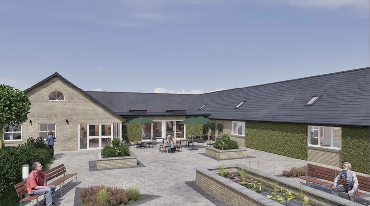 Artist impression of the proposed extension to Maesyfelin Care Home