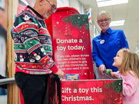 Tesco Cardigan's Christmas toy drive