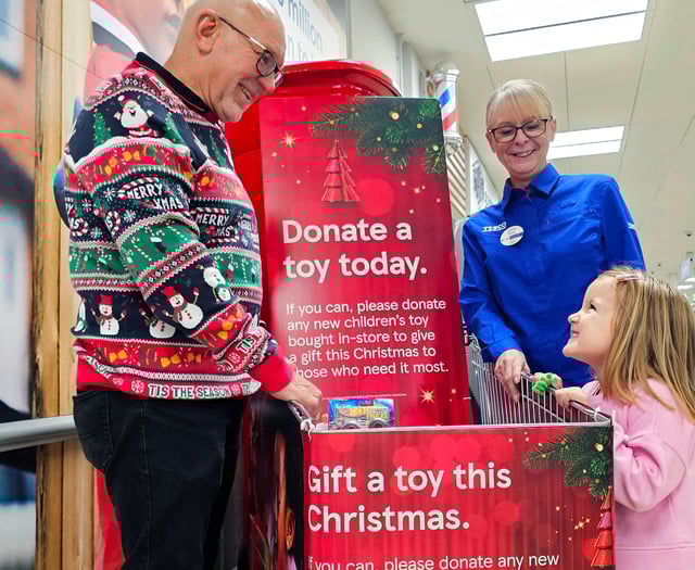 Tesco Cardigan's Christmas toy drive