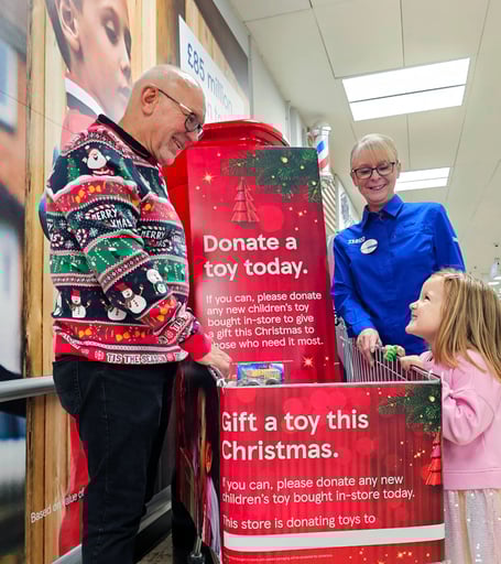 Donate a toy to Tesco Cardigan to help others in the area