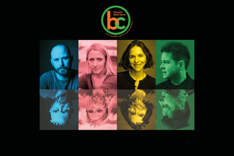 Theatr Bara Caws return to Cardigan’s Mwldan to perform ‘Llanast!’. Image: Theatr Bara Caws