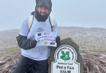 Soldier battles horizontal wind and rain for three days on Pen y Fan in memory of nan